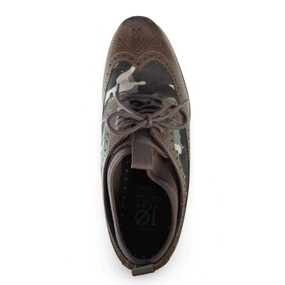 Cole Haan OriginalGrand Longwing‎ Oxford Men 10M Brown Camo Leather C36523